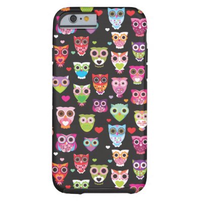 Cute retro owl pattern illustrated iPhone 6 case iPhone 6 Case
