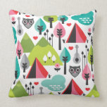 Cute retro owl wildlife pattern pillow case pillows