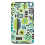 Cute retro pattern flowers ipod case barely there iPod covers