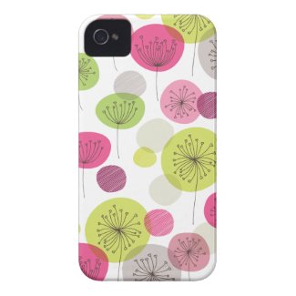 Cute retro tree flower pattern design case-mate iphone 4 cases