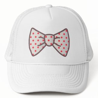 Cute Ribbon with Polka-dot hat