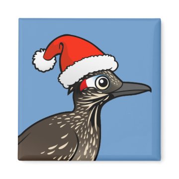 Roadrunner as Santa Claus Square Magnet < Seasonal Cuteness < Birdorable