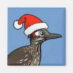 Cute Roadrunner Santa Claus Magnet