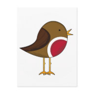 Cute Robin Postcard postcard