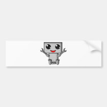 Cute Robot bumper stickers