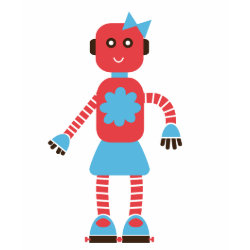 Cute Robot Couple Shirt (Hers) shirt