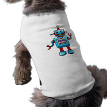 Cute robot pet shirt