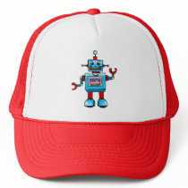 Cute robot mesh hats