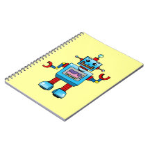 Cute robot notebooks