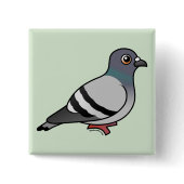 Customizable Rock Pigeon Square Button
