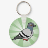 Customizable Rock Pigeon Round Keychain