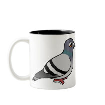 Cute Rock Pigeon Mugs