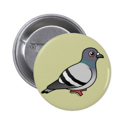 Customizable Rock Pigeon Round Button