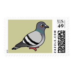 Customizable Rock Pigeon Medium Stamp 2.1