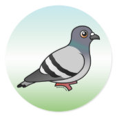 Customizable Rock Pigeon Round Sticker