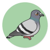Customizable Rock Pigeon Round Sticker