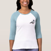 Customizable Rock Pigeon Ladies 3/4 Sleeve Fitted Raglan