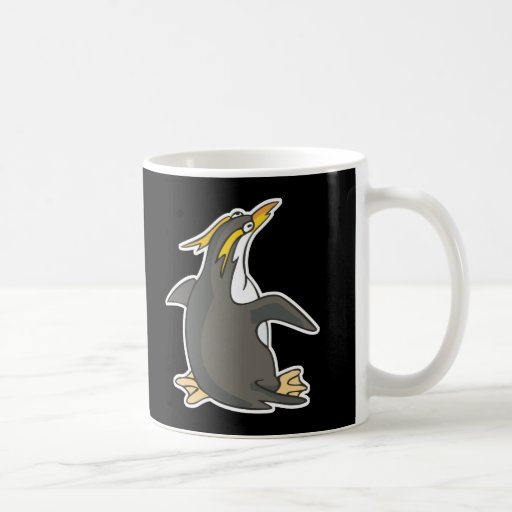 cute rockhopper penguin coffee mug