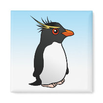 Cute Rockhopper Penguin magnets