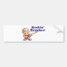 Cute Rockin' Brother Bumper Stickers