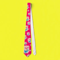 Cute Rockin' Cartoon Pig Tie by Lioness_Graphics Cute Rockin' Cartoon Pig Tie