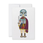 Cute Roman Gladiator RSVP Card Custom Invites