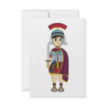 Cute Roman Soldier RSVP Card Invitations