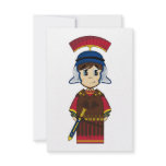 Cute Roman Soldier RSVP Card Announcements