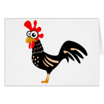 Cute rooster greeting cards