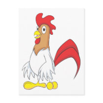 Cute Rooster Chicken Hen Shirt Postcards