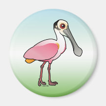 Cute Roseate Spoonbill Fridge Magnets