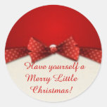 Cute Round Christmas Stickers