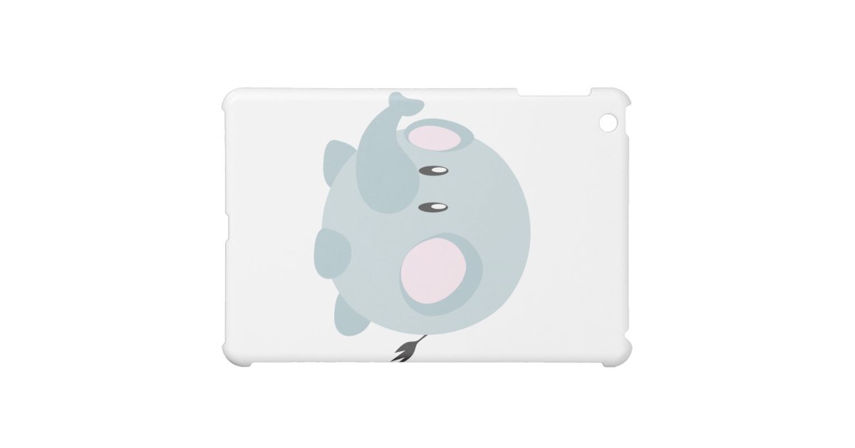 Cute Round Elephant iPad Mini Cases Zazzle