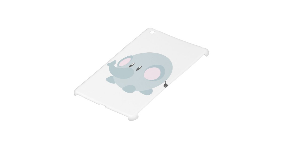 Cute Round Elephant iPad Mini Cases Zazzle