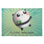 Cute Round Panda Place Mat