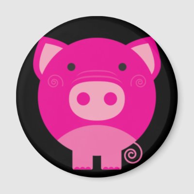 Adorable Cartoon Pig