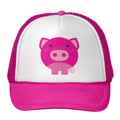 Cute Round Pig Cartoon Hat