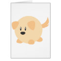 Cute Round Puppy cards