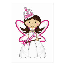 Cute Royal Princess Bookmark Business Card Template