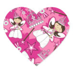 Cute Royal Princess Heart Sticker