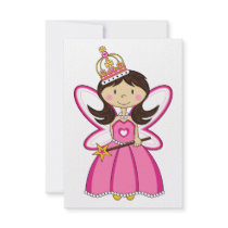 Cute Royal Princess RSVP Card Personalized Invitation