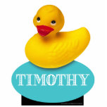 Cute Rubber Ducky | baby blue Cut Outs