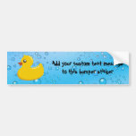 Cute Rubber Ducky/Blue Bubbles bumper stickers
