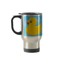 Cute Rubber Ducky/Blue Bubbles Mug