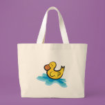 cute rubber ducky in tub