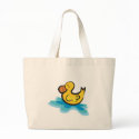 cute rubber ducky in tub bags