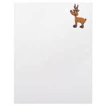 Cute rudolph custom letterhead