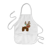 Cute Rudolph Reindeer Apron