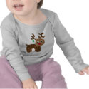 Cute Rudolph Reindeer Baby Onesie shirt