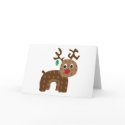 Cute Rudolph Reindeer card